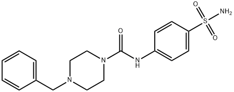1-(4-Aminosulfonyl-anilinoformyl)-4-benzyl-piperazine Structure