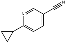 6-cyclopropylnicotinonitrile 化学構造式