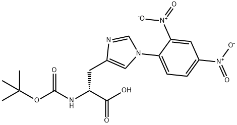 N-[叔丁氧羰基]-1-(2,4-二硝基苯基)-D-组氨酸,103343-26-6,结构式