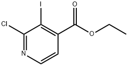 2-クロロ-3-ヨードイソニコチン酸エチル 化学構造式