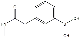 (3-(2-(甲基氨基)-2-羰基乙基)苯基)硼酸,1036761-97-3,结构式