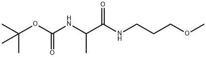 tert-Butyl N-{1-[(3-Methoxypropyl)carbaMoyl]ethyl}carbaMate Struktur