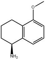 (1S)-5-メトキシ-1,2,3,4-テトラヒドロナフトイルアミン 化学構造式
