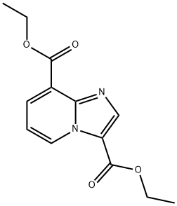 Imidazo[1,2-a]pyridine-3,8-dicarboxylic acid 3,8-diethyl ester Structure