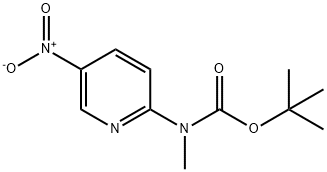 叔-丁基甲基(5-硝基吡啶-2-基)氨基甲酸酯,1039055-45-2,结构式