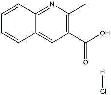 2-Methylquinoline-3-carboxylic acid hydrochloride Struktur