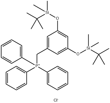 [[3,5-Bis[[(1,1-diMethylethyl)diMethylsilyl]oxy]phenyl]Methyl]triphenylphosphoniuM Chloride Struktur