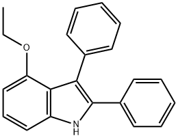 4-乙氧基-2,3-二苯基-1H-吲哚,103973-37-1,结构式