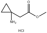 Methyl 2-(1-aMinocyclopropyl)acetate hydrochloride 化学構造式