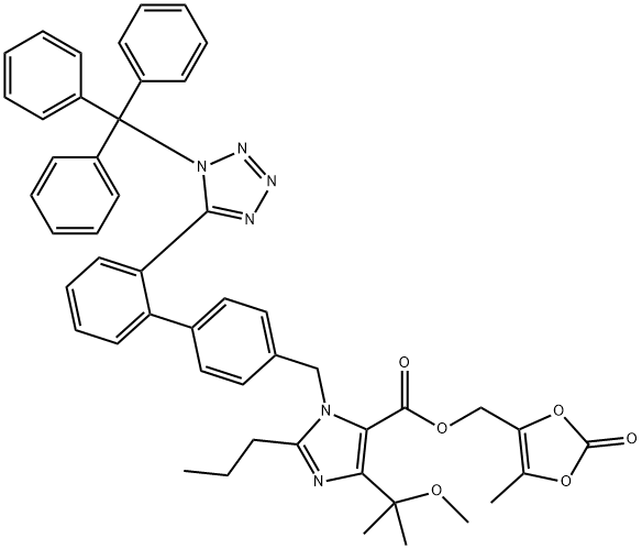 Trityl olMesartan MedoxoMil iMpurity II 化学構造式
