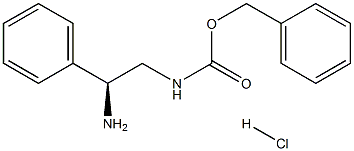 N-[(2S)-2-AMINO-2-PHENYLETHYL]-CARBAMIC ACID PHENYLMETHYL ESTER HYDROCHLORIDE Struktur