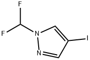 1-(二氟甲基)-4-碘-1H-吡唑 结构式