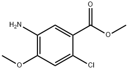 5-AMino-2-chloro-4-Methoxy-benzoic acid Methyl ester 化学構造式
