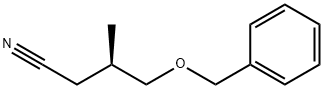 (R)-4-(benzyloxy)-3-Methylbutanenitrile Struktur