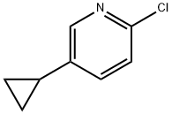 2-クロロ-5-シクロプロピルピリジン 化学構造式