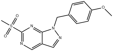 1-(4-Methoxybenzyl)-6-(Methylsulfonyl)-1H-pyrazolo[3,4-d]pyriMidine Structure