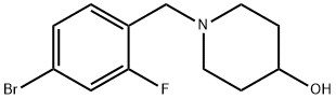 1-(4-broMo-2-fluorobenzyl)piperidin-4-ol Structure