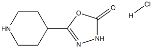 5-(Piperidin-4-yl)-1,3,4-oxadiazol-2(3H)-one hydrochloride Struktur