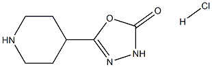 5-(哌啶-4-基)-1,3,4-恶二唑-2(3H)-酮盐酸盐 结构式