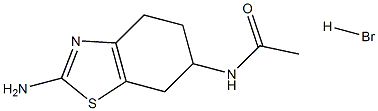 N-(2-氨基-4,5,6,7-四氢-6-苯并噻唑基)乙酰胺单氢溴酸盐,104617-50-7,结构式