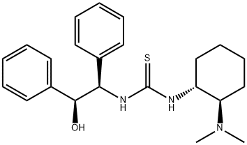 N-[(1R,2R)-2-(diMethylaMino)cyclohexyl]-N'-[(1R,2S)-2-hydroxy-1,2-diphenylethyl]-Thiourea Structure