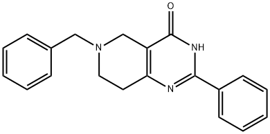 6-Benzyl-2-phenyl-5,6,7,8-tetrahydro-3H-pyrido[4,3-d]pyriMidin-4-one Struktur