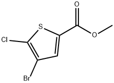 Methyl 4-broMo-5-chlorothiophene-2-carboxylate Struktur