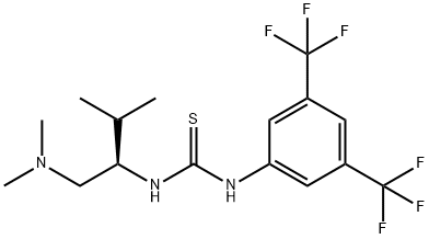(R)-1-[3,5-双(三氟甲基)苯基]-3-[1-(二甲基氨基)-3-甲基丁-2-基]硫脲, 1048692-61-0, 结构式