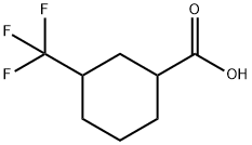 3-(trifluoromethyl)cyclohexane-1-carboxylic acid Struktur
