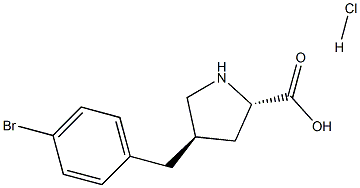 反式-4-(4-溴苄基)-L-脯氨酸盐酸盐, 1049734-21-5, 结构式