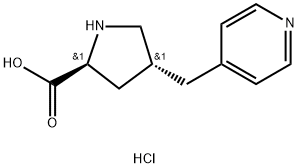 反-4-(吡啶-4-基甲基)-L-脯氨酸二盐酸盐, 1049754-26-8, 结构式