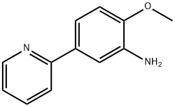 2-甲氧基-5-(吡啶-2-基)苯胺, 104994-90-3, 结构式