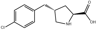 反-4-(4-氯苄基)-L-脯氨酸, 1049978-20-2, 结构式