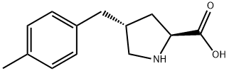 (2S,4R)-4-(4-甲基苄基)吡咯烷-2-羧酸,1049978-60-0,结构式