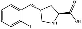 (2S,4R)-4-(2-iodobenzyl)pyrrolidine-2-carboxylic acid Struktur