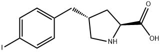 (2S,4R)-4-(4-iodobenzyl)pyrrolidine-2-carboxylic acid Structure
