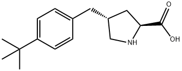 (2S,4R)-4-(4-tert-butylbenzyl)pyrrolidine-2-carboxylic acid Structure