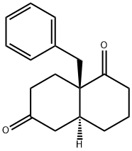 1,6(2H,5H)-Naphthalenedione, hexahydro-8a-(phenylMethyl)-, (4aS,8aR)- Struktur