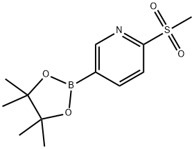 2-(Methylsulfonyl)-5-(4,4,5,5-tetraMethyl-1,3,2-dioxaborolan-2-yl)pyridine Struktur