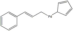 (η5-2,4-Cyclopentadien-1-yl)[(1,2,3-η)-1-phenyl-2-propenyl]-palladium 95% Struktur