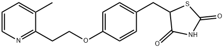 5-(4-(2-(3-メチルピリジン-2-イル)エトキシ)ベンジル)チアゾリジン-2,4-ジオン 化学構造式