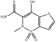 4-羟基-2-甲基-2H-噻吩并[2,3-E]-1,2-噻嗪-3-甲酰胺 1,1-二氧化物,105410-48-8,结构式