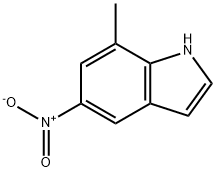 7-甲基-5-硝基-1H-吲哚, 10553-08-9, 结构式