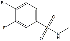 4-broMo-3-fluoro-N-MethylbenzenesulfonaMide Struktur