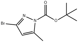 tert-butyl 3-broMo-5-Methyl-1H-pyrazole-1-carboxylate Struktur