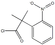 2-Methyl-2-(2-nitrophenyl)propanoyl chloride Struktur