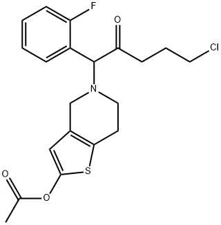 开环普拉格雷, 1056459-37-0, 结构式