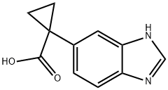 1-(1H-BENZIMIDAZOL-6-YL)Cyclopropanecarboxylic acid Struktur