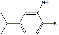 2-BROMO-5-ISOPROPYLANILINE, 1058062-69-3, 结构式