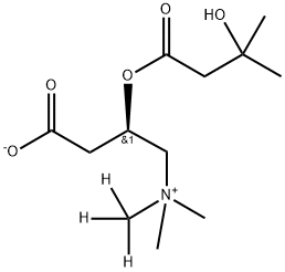 Hydroxyisovaleroyl-d3 Carnitine Struktur